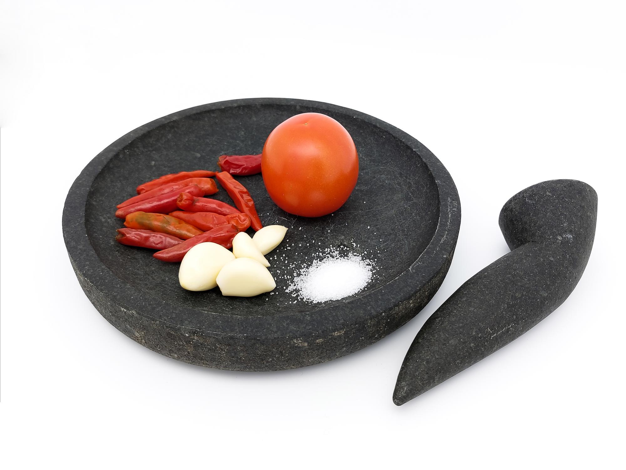 Small plated dish prototype on slate